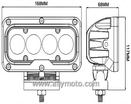 40W Cree LED Driving Light Work Light 1029